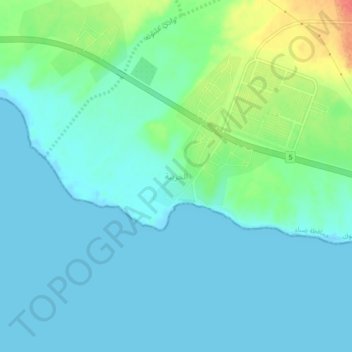 Carte topographique Al Khuraybah, altitude, relief
