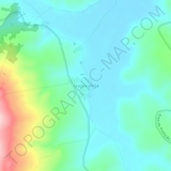 Carte topographique Araporanga, altitude, relief