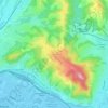 Carte topographique Верхневесёлое, altitude, relief