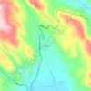 Carte topographique غضنفرخانی, altitude, relief