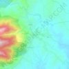 Carte topographique Tiqubɛin, altitude, relief