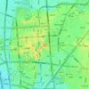 Carte topographique 東桜一丁目, altitude, relief