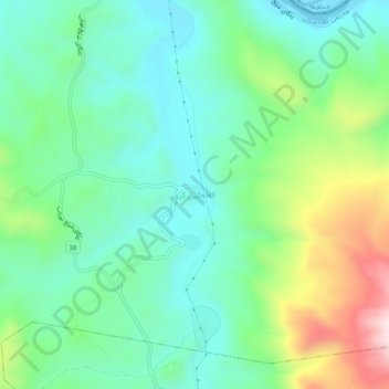 Carte topographique Kalakin Kru, altitude, relief