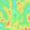Carte topographique Leadhills, altitude, relief