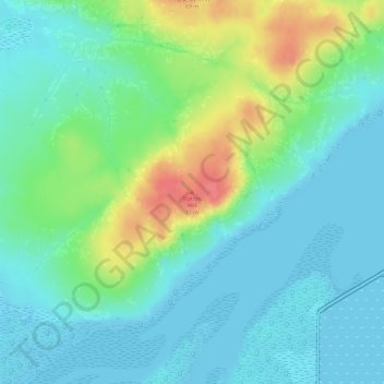 Carte topographique Station Hill, altitude, relief