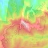 Carte topographique Mount Worth, altitude, relief