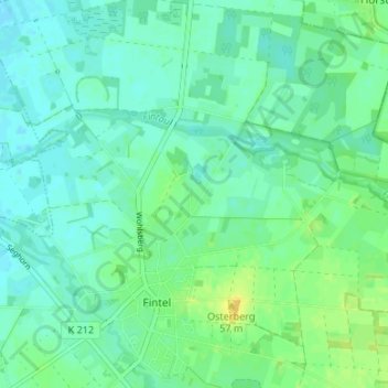 Carte topographique Haxloh, altitude, relief
