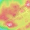 Carte topographique Buffalo Plateau, altitude, relief