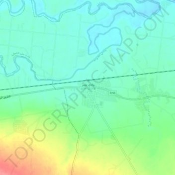 Carte topographique Oued Meliz, altitude, relief