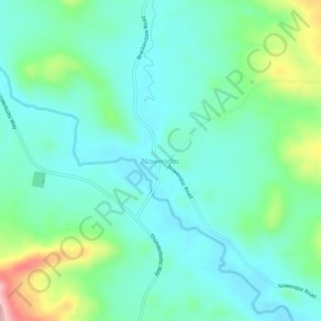 Carte topographique Nowendoc, altitude, relief