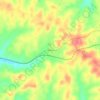 Carte topographique Rosine, altitude, relief