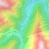 Carte topographique Laujou, altitude, relief