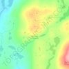 Carte topographique Blue Hills of Couteau, altitude, relief