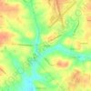 Carte topographique Pine Forest, altitude, relief