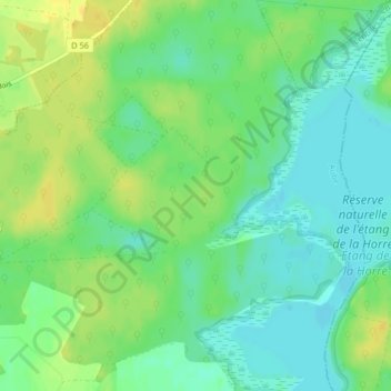 Carte topographique Forêt de Montmorency, altitude, relief