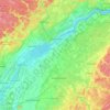 Carte topographique Nicolet-Yamaska, altitude, relief
