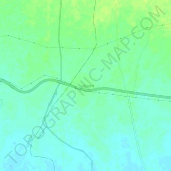 Carte topographique Patgaon, altitude, relief