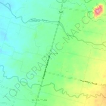 Carte topographique Labu-o, altitude, relief