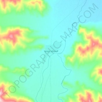 Carte topographique Chuluut, altitude, relief