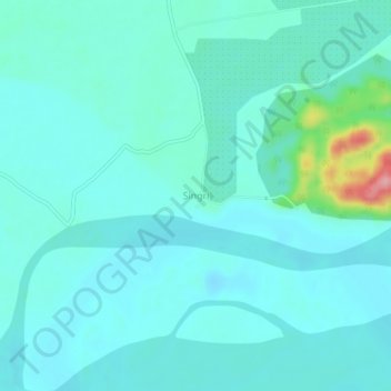 Carte topographique Singri, altitude, relief