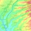 Carte topographique Ciambar, altitude, relief