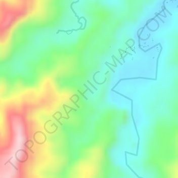 Carte topographique Coscorron, altitude, relief