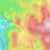 Carte topographique Eucumbene Cove, altitude, relief