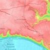 Carte topographique Le Clap, altitude, relief