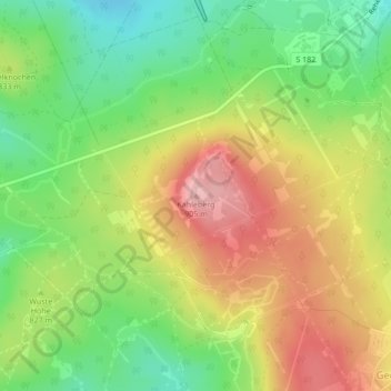 Carte topographique Kahleberg, altitude, relief