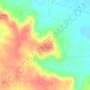 Carte topographique Flat Rock, altitude, relief