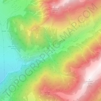 Carte topographique Planeil - Planol, altitude, relief