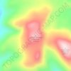 Carte topographique Little Granulated Mountain, altitude, relief