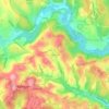 Carte topographique Beechmont, altitude, relief