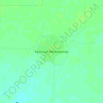 Carte topographique Красный Мелиоратор, altitude, relief