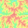Carte topographique Kilgore, altitude, relief
