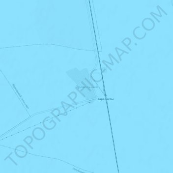 Carte topographique Привольный, altitude, relief
