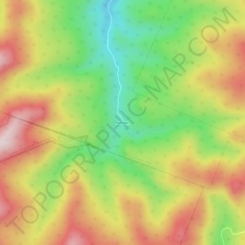 Carte topographique Notown, altitude, relief