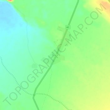 Carte topographique Bure, altitude, relief