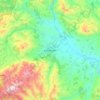 Carte topographique Kyoustendil, altitude, relief