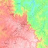 Carte topographique Botucatu, altitude, relief