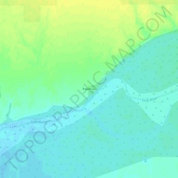 Carte topographique Palomas, altitude, relief