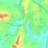 Carte topographique Brownhill, altitude, relief