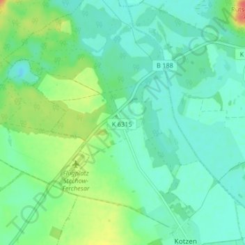 Carte topographique Rhinsmühlen, altitude, relief
