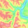 Carte topographique Mustard, altitude, relief