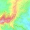 Carte topographique Chandak, altitude, relief