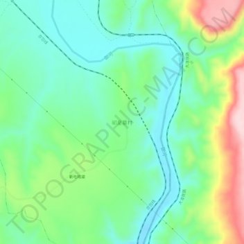 Carte topographique 祁皇墓村, altitude, relief