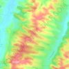 Carte topographique Cazaban, altitude, relief