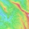 Carte topographique Îlet à Malheur, altitude, relief