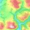 Carte topographique Efail Fach, altitude, relief