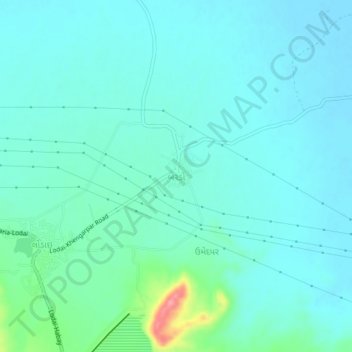 Carte topographique Berdo, altitude, relief